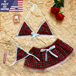 Sexy Lencería Escuela Niña Prendas para dormir Vestido Romántico Ropa de dormir Babydoll Ropa interior - Imagen 1 de 15