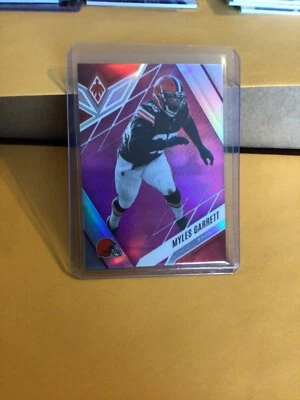 2022 Panini Phoenix Football Myles Garrett #22 Pink 117/199  Browns Nice - Image 1 of 2