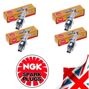 4x Honda CBR 900 RR Fireblade 1993 NGK Spark Plug Set - Picture 1 of 5
