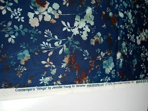 Telas Benatrex Alas Contempo de Jennifer Young 1 1/2 yardas x 44" 100 % algodón - Imagen 1 de 3