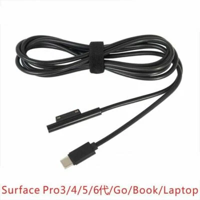 USB-C Type C PD Charger Adapter Cable For Microsoft Surface go Pro 6 5 4 3 Book - Image 1 of 4