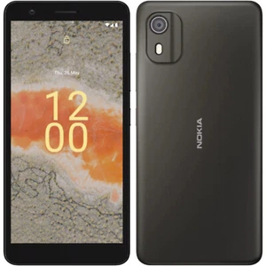 Nokia C02 4G/LTE Charcoal 32GB + 2GB Dual-SIM Factory Unlocked SIMFree NEW - Picture 1 of 3