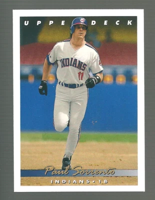 1993 Upper Deck - #196 Paul Sorrento - Image 1 of 2