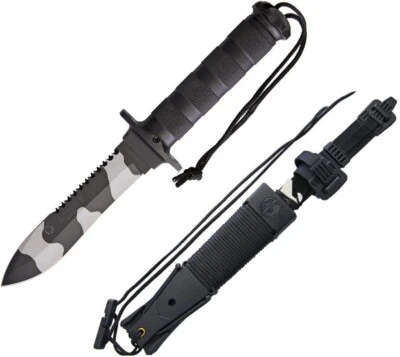 Aitor Jungle King II Fixed Knife 5.38" Sawback Steel Blade Knurled Stainless - Image 1 of 3