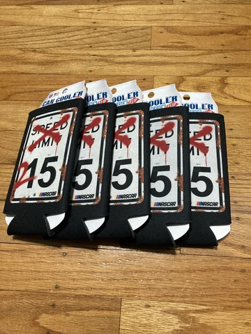 NASCAR SPEED LIMIT 215 Can Koozie Cooler 16oz BRAND NEW MSRP $40 LOT OF 5 Cover