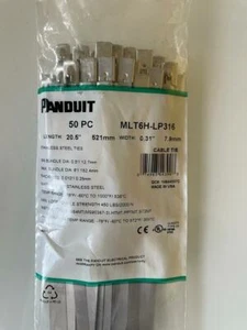 Panduit Pan-Steel Stainless Steel Cable Ties MLT6H-LP316 (50 pcs) - Picture 1 of 5