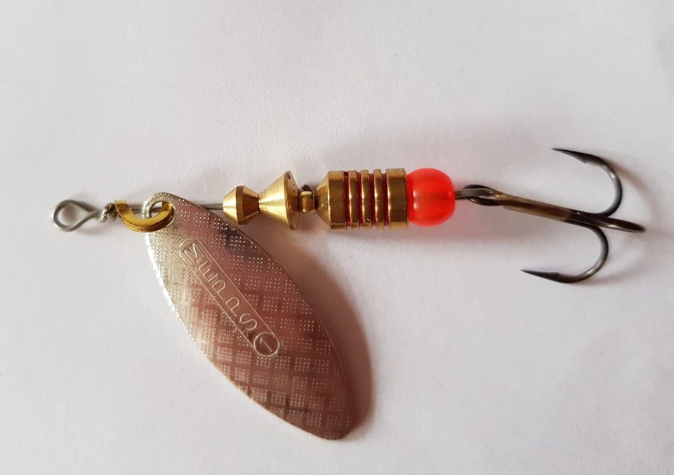 1 x esca MEPPS cucchiaio AGLIA LUNGA ARGENTO esca trota filato persico argento - Immagine 1 di 1