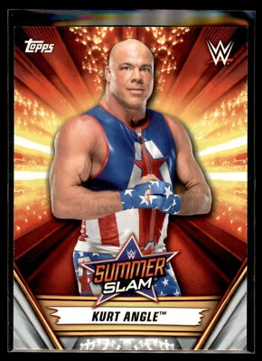 2019 Topps WWE SummerSlam Wrestling Base Set #12 Kurt Angle - RAW - Image 1 of 2