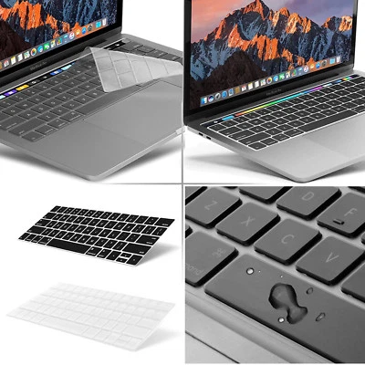 2 Packs Clear + Black Keyboard Cover Skin for Apple MacBook Pro Air 11"13"15.4" - image 1 of 4