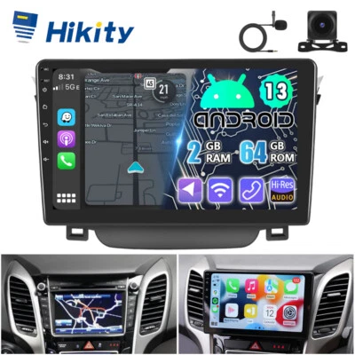 Carplay 2+64GB Android 15 Autoradio Für Hyundai i30 GD mit GPS Navi RDS WIFI Kam - Bild 1 von 4