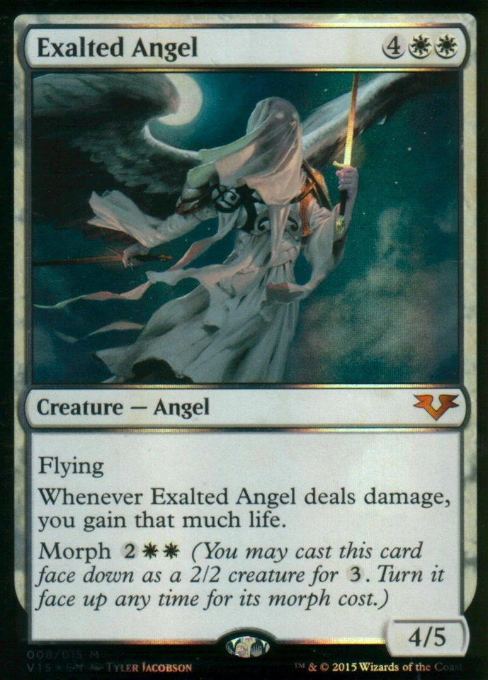 1x FOIL EXALTED ANGEL - Angel - From the Vaults - MTG - NM Magic the Gathering - Image 1 of 1