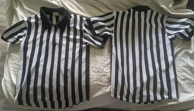 2 Ropa Atlética Trabajo en Equipo Hombres 38-40 Árbitro Árbitro Cuello Camisa 1/4 Cremallera Par Foto 1 de 4