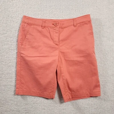 Pantalones Cortos Ann Taylor LOFT Para Mujer 2P Petite Bermuda Naranja Foto 1 de 4