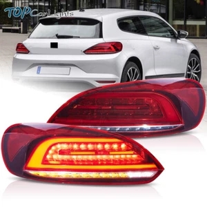 VLAND Red LED Tail Lights For 2009-2014 VW Scirocco MK3 W/Start-up Animation - Picture 1 of 16