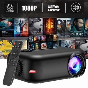 XGODY Projektor Mini Beamer Multimedia Full HD 1080P Taschenkino Heimkino HDMI - Bild 1 von 14