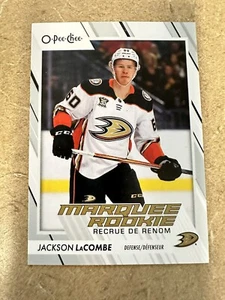 Jackson LaCombe 2023-24 UD O-Pee-Chee Marquee Rookie RC Anaheim Ducks #586 - Picture 1 of 2