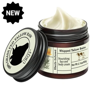 Beef Tallow for Skin - Organic Grass-Fed Whipped Beef Tallow and Honey Balm - De - Picture 1 of 4