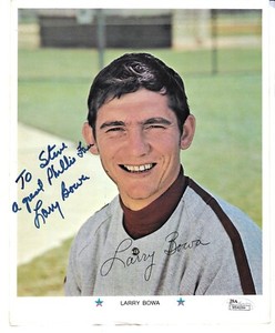 Larry Bowa Autographed Signed 1971 Arco 8x10 Phillies Photo Card JSA COA