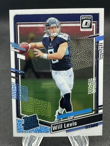 2023-24 Panini Donruss Optic Football Will Levis Rated Rookie RC #298 Titans - Bild 1 von 2