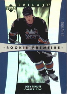 2005-06 Upper Deck Trilogy Capitals Hockey Card #320 Joey Tenute RC/999