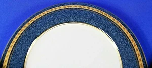 2 pc Mikasa Grande Ivory L2826 Imperial Lapis Salad plate 7.5" - Picture 1 of 3