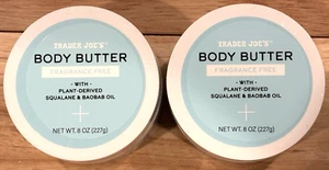 2-Pack ~ TRADER JOE'S Fragrance Free Body Butter ~ 16 Oz. Total - Picture 1 of 3