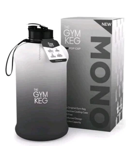 The Gym Keg 74 oz. Water Bottle - MONO - BPA-Free - Pop Top - Strap - Picture 1 of 3