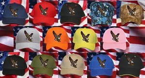 EAGLE LANDING HAT PATCH CAP WILDLIFE HUNTER NATURE ANIMALS PETS RESERVE GIFT WOW - Picture 1 of 26