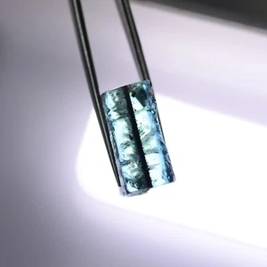 39ct Hydrothermal Beryl Blue Aquamarine Collectible Crystal Lab Grown Rough - Picture 1 of 7