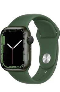 Apple Watch Series 7 -NEW- 41mm - GPS - Green Aluminum Case- Clover Sport Band - Picture 1 of 5