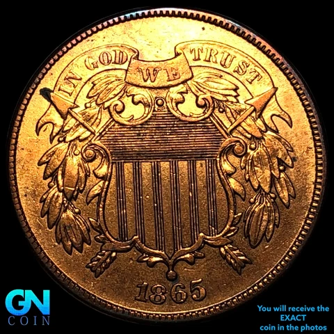 1865 2 Cent Piece  #E5927 Cover