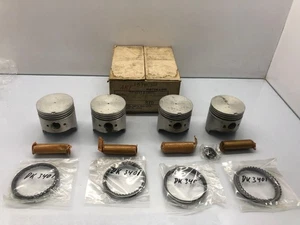 4X Piston With Pin & Ring 19740 34030 For Toyota18RC Corona DLX STD 4 Cyl 2.0L - Picture 1 of 10