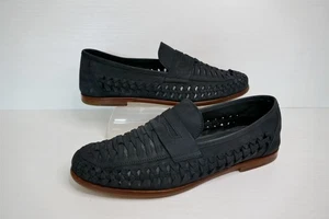 RUSSELL+BROMLEY "UPPERCUT" NAVY NUBUCK LEATHER/LEATHER LINED LOAFER SHOES UK 10 - Picture 1 of 14