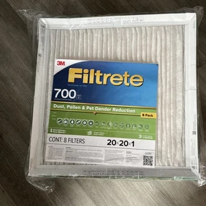 3M 700 Series Filtrete 1" Filter, 20x20x1 (Pack of 8) NOB - Picture 1 of 10