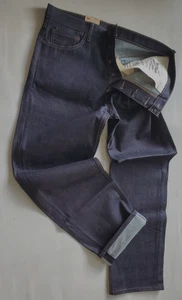 LEVIS 562 LOOSE TAPER FIT MENS BUTTON-FLY DARK NAVY BLUE RIGID JEANS SZ: 33X32 - Picture 1 of 9