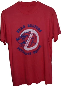 T shirt vintage anni 80 New England Patriots vs Chicago Bears Super Bowl L - Foto 1 di 2