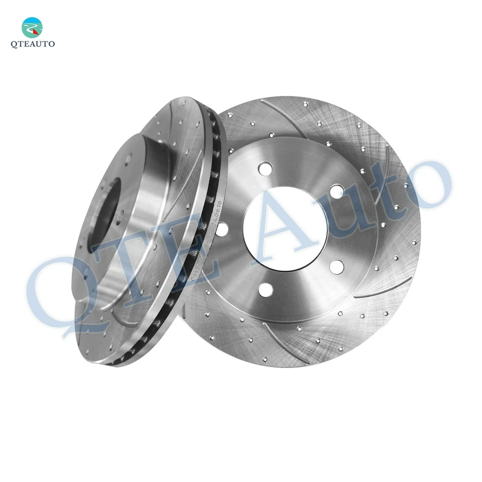 Rotores de disco de freno delanteros ranurados perforados de 307,85 mm para Ford F-150 Heritage 2004 Foto 1 de 4