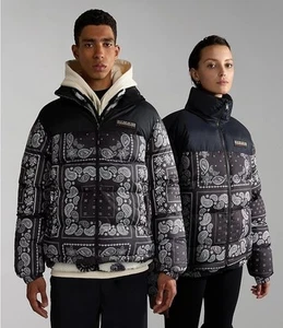  Chaqueta de invierno acolchada de plumón HOMBRE Napapijri A-HOLIDAY Fw23 NEGRA DOP F5P  - Imagen 1 de 12