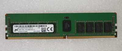 Micron MTA18ASF2G72PZ-2G6D1 16GB 1RX4 PC4-2666V DDR4 ECC Reg Server Memory RAM - Image 1 of 2