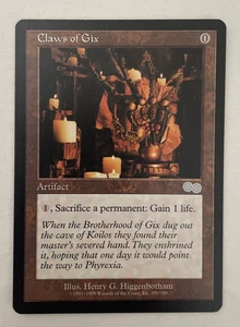 1x Claws of Gix Urza's Saga MTG Magic the Gathering NM - Bild 1 von 2