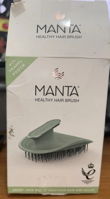 Manta Healthy Hair Brush Green - DAMAGED BOX - Image 1 of 3