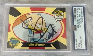 Seth Macfarlane Signed Inkworks Family Guy Stewie Griffin Card Psa Encapsulated  - Picture 1 of 1
