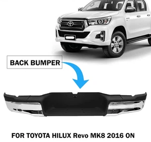 SCHWERLAST ERSATZ STOßSTANGE HINTEN IN CHROM FÜR TOYOTA HILUX Revo MK8 2016-2024 - Bild 1 von 6
