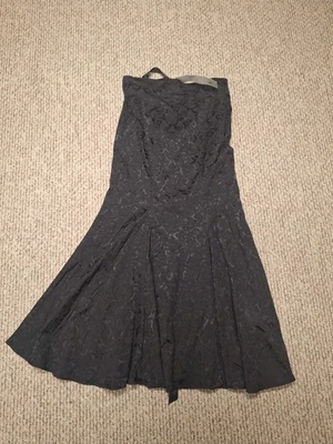 Chic Star Skirt M Black Lace-up Renaissance Goth Metal Vamp Nwt - Image 1 of 4