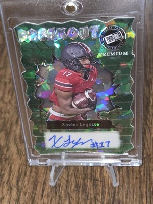 2024 Press Pass Breakout Xavier Legette AUTO /10 South Carolina Gamecocks 9/10 - Image 1 of 3