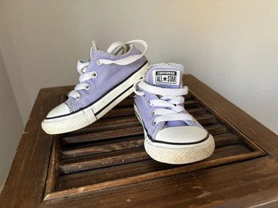 Tenis Converse Chuck Taylor All Star para bebés/niñas pequeñas talla 6 púrpura lila Foto 1 de 4