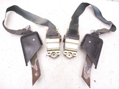 74-81 Camaro Firebird Seat Belt Front Retractor Belts Retractors Black Original - Image 1 of 4