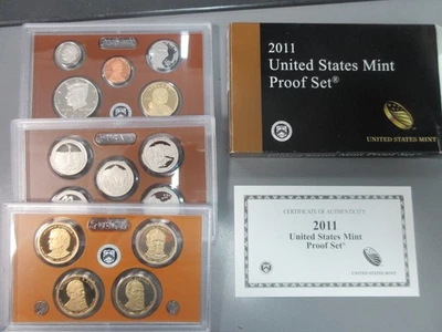 2011 Clad Proof Set U.S. Mint Original Government Packaging OGP W/ COA - Image 1 of 4