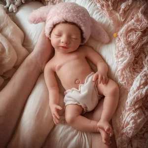 Silikon Reborn Baby Puppen -16 Zoll (Gewicht 4 Pfund) Voll Platin Silikon Baby... - Bild 1 von 7