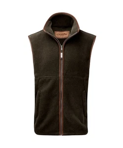 Schoffel - Men's Oakham Fleece Gilet - Dark Olive - Picture 1 of 4